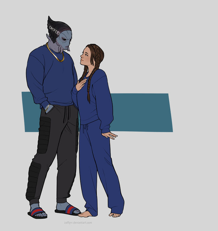 Wearing Bolgan's clothes